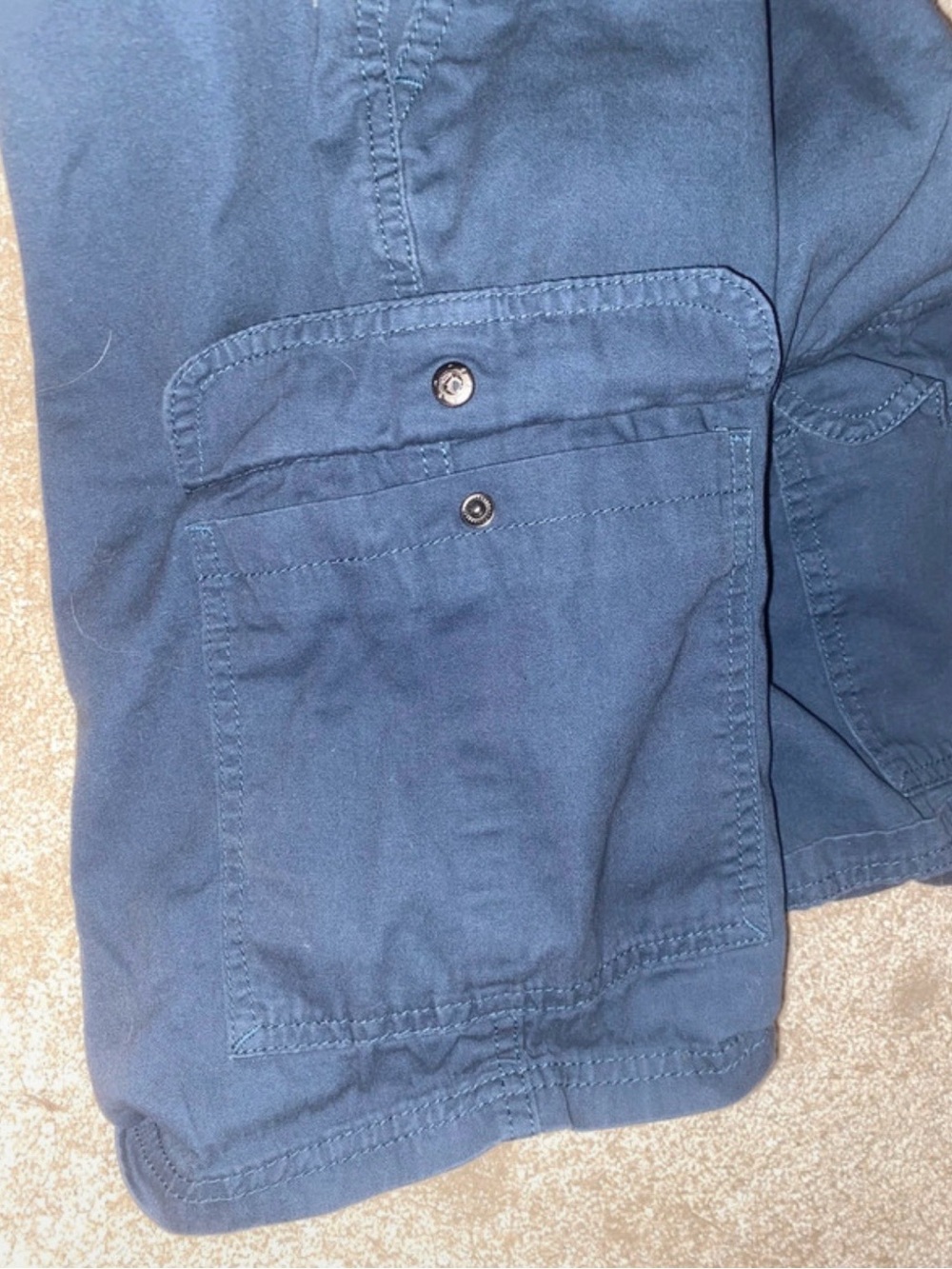 Avenue Dark Navy Casual Shorts with Label